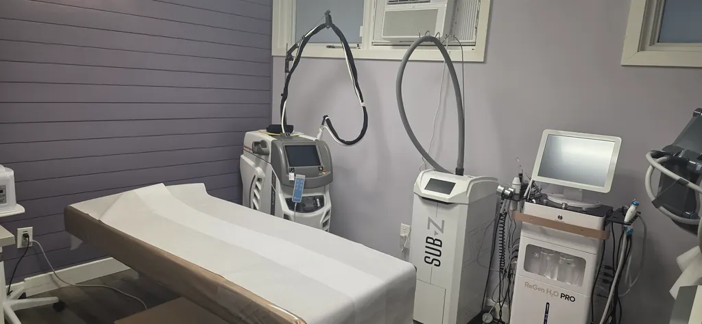 The laser room where skin resurfacing treatments are performed